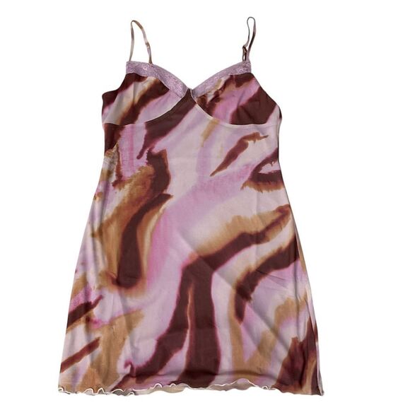 BP Nordstrom Womens Purple Mineral Abstract Lace Cami Mesh Mini Dress Size M NWT - Picture 7 of 9